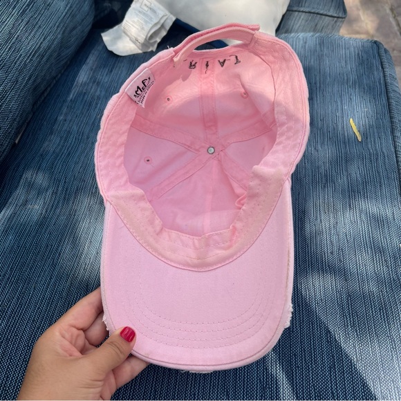 Ariat Light Pink Cap with Brown Logo - Picture 4 of 4